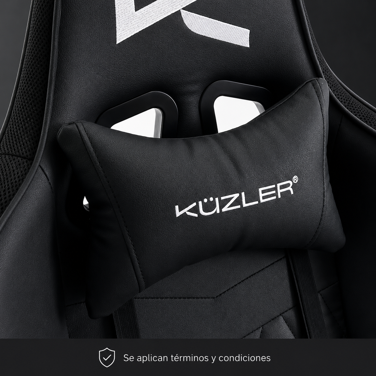 4 Silla Gamer Negra con Luces Led RGB Reclinación