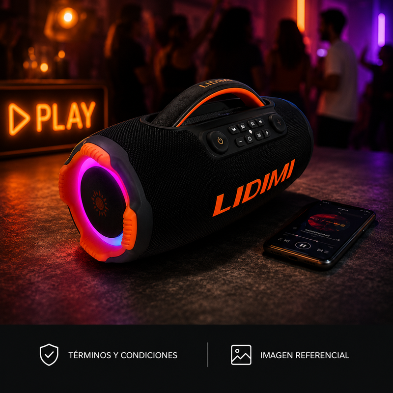 Parlante Portátil Lidimi Ld-s677 Extra Bass 100w Bluetooth