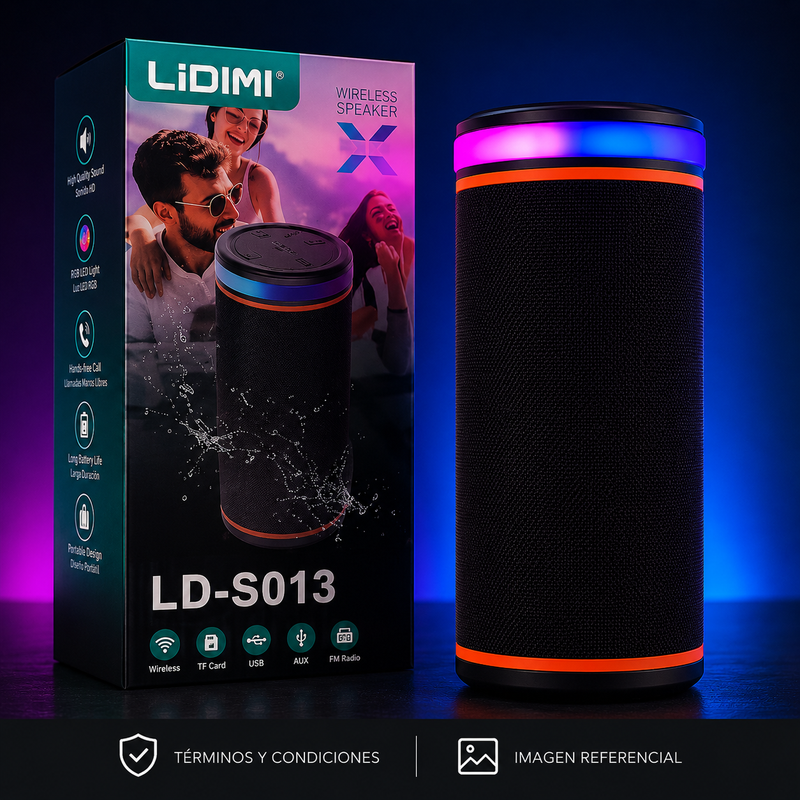 Parlante Bluetooth Portátil Lidimi Ld-s013 Extra Bass